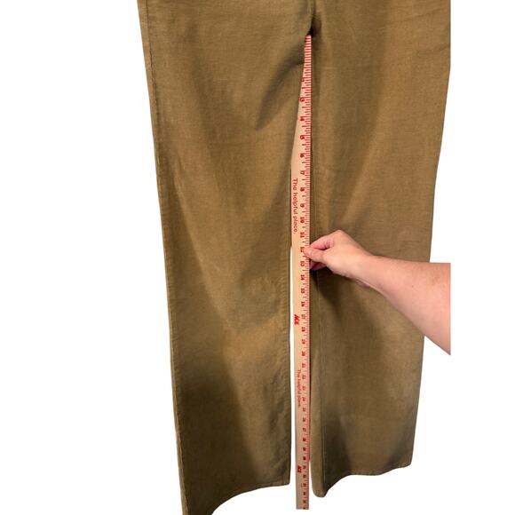 NEW! Nili Lotan 6 Celia Bootcut CORDUROY Pants Mid Rise Bootcut Camel Tan - Picture 8 of 9